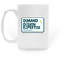 IIDA IN Demand Design Expertise Mug!, a White Large Coffee Mug (back-view)
