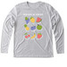 Fruit of the Spirit, a Heather White Triblend Long Sleeve Tee