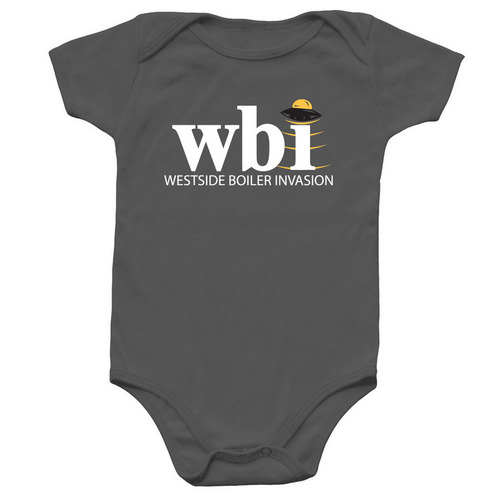 Westside Baby, a Charcoal Infant Onesie