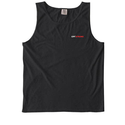 CPF/FAST No Smoke. All Fire., a Black Comfort Colors Tank Top