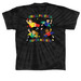 3W Merch, a Black Classic Tie Dye Tee (back-view)