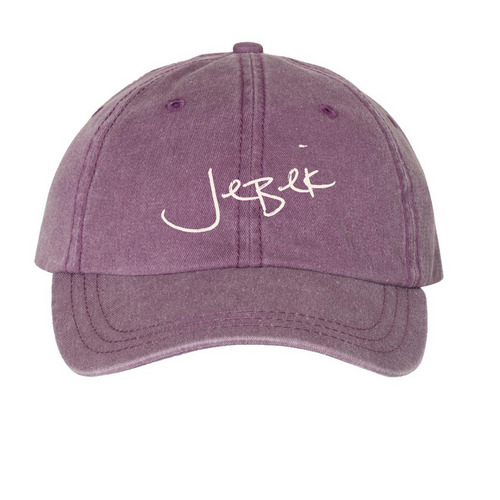 Signature Hat, a Wine Printed Pigment Dye Baseball Cap