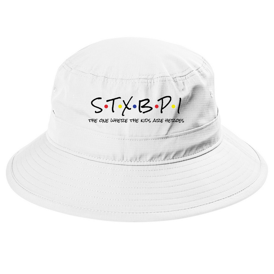 Stxbp1 Friends, a White Printed UV Bucket Hat