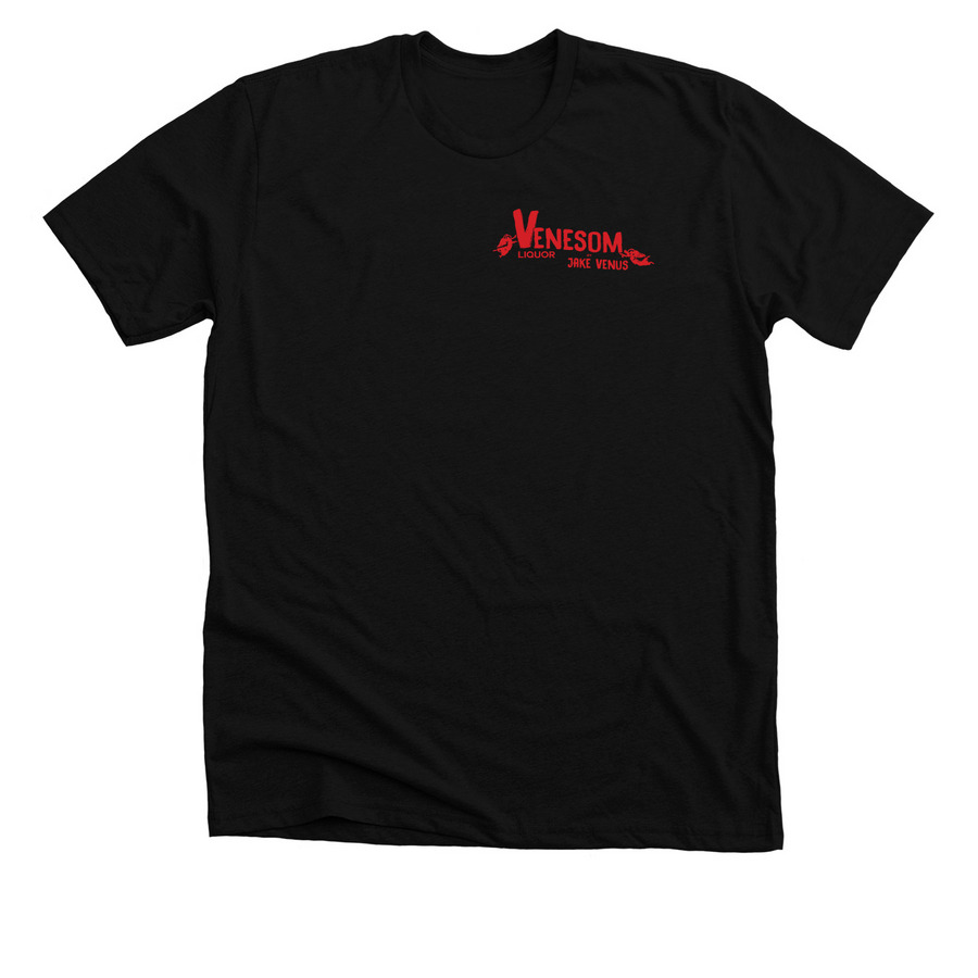 Venesom Shirt, a Solid Black Blend Premium Unisex Tee