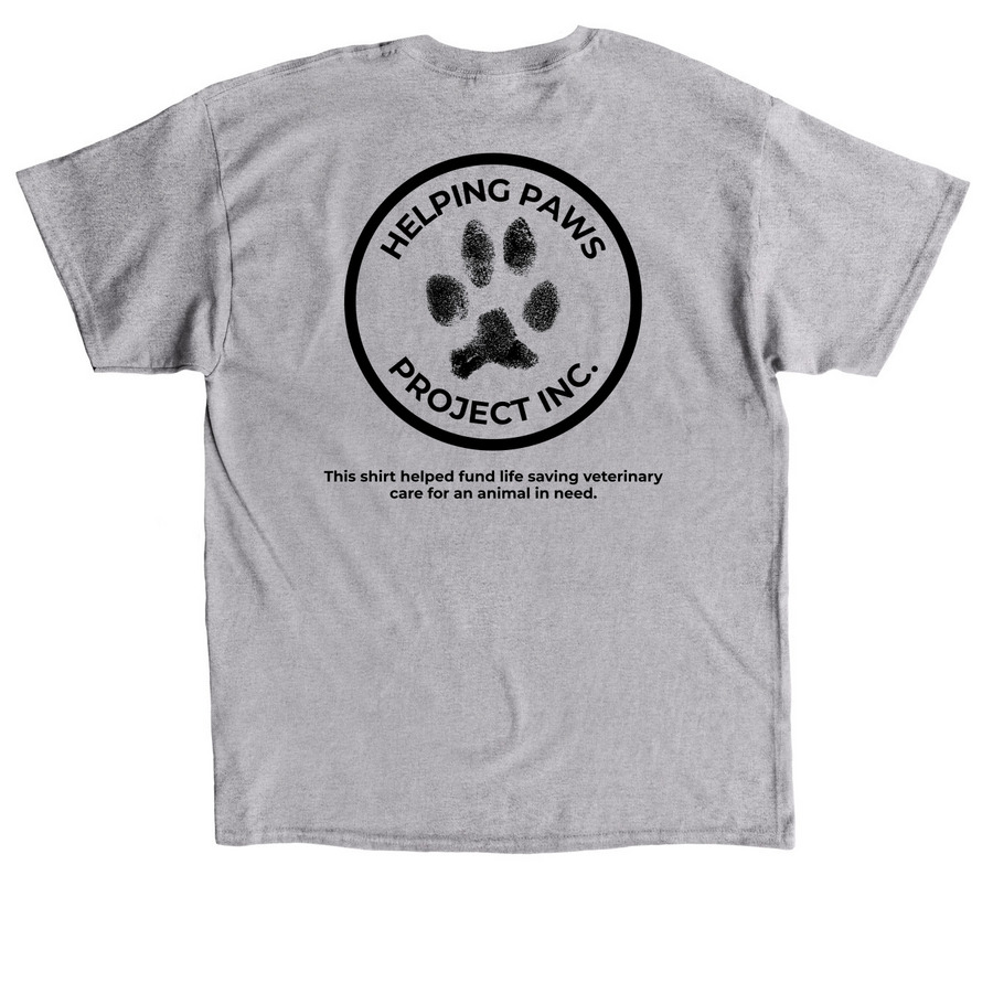 Dog Mom, a Sport Grey Classic Unisex Tee (back-view)