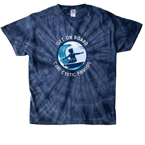Get On Board, a Navy Classic Tie Dye Tee