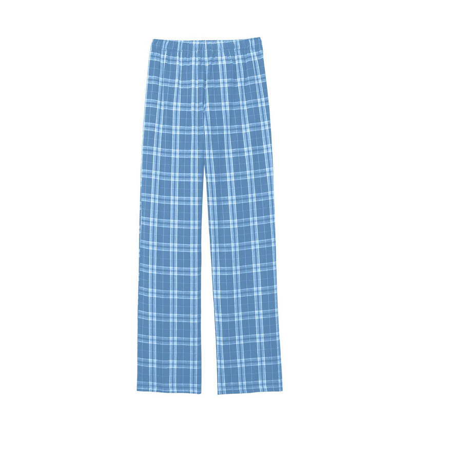 Put Your Pawty Pants On, a True Navy/ Carolina Blue Flannel Pajama Pant (back-view)