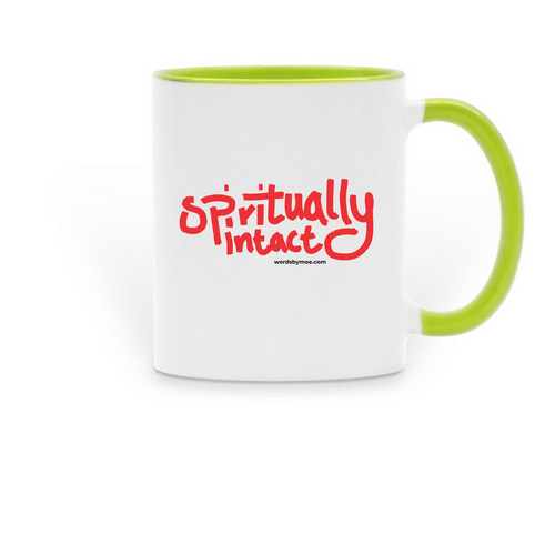 SI4 MUGS, a Green Two-Tone Ceramic Mug