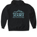 Wild Coast Alaska Aqua Series, a Black Gildan Softstyle Pullover Hoodie