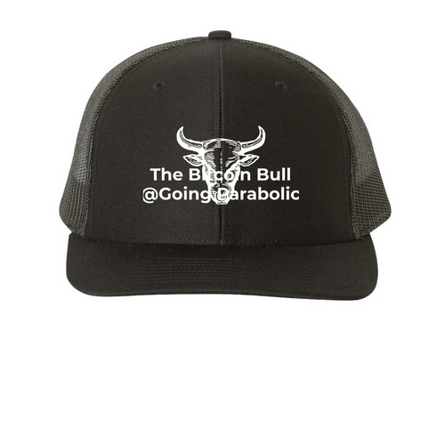 Bomb Hat, a Black Printed Snapback Trucker Cap