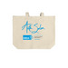 Affirmations&nbsp;by&nbsp;Zubeda Khan, a Natural Cotton Canvas Tote Bag (back-view)