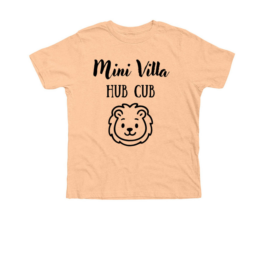 Mini Villa Hub Cub, a Heather Peach Premium Youth Tee