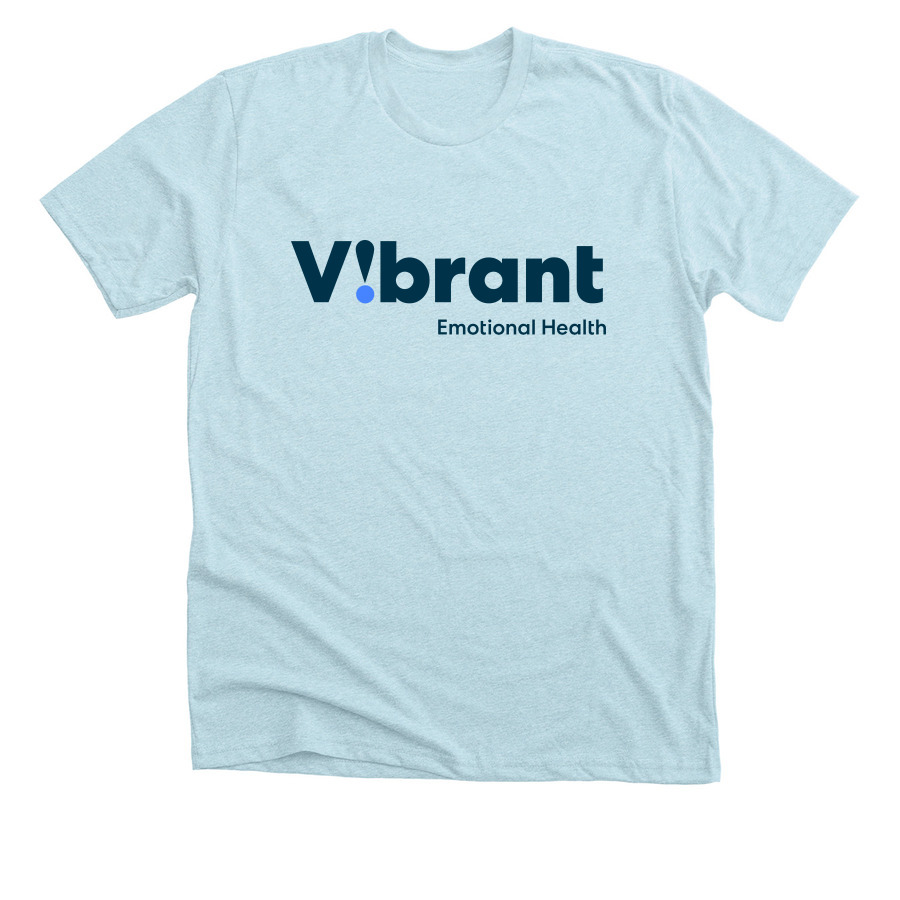 Vibrant Apparel, a Heather Ice Blue Premium Unisex Tee