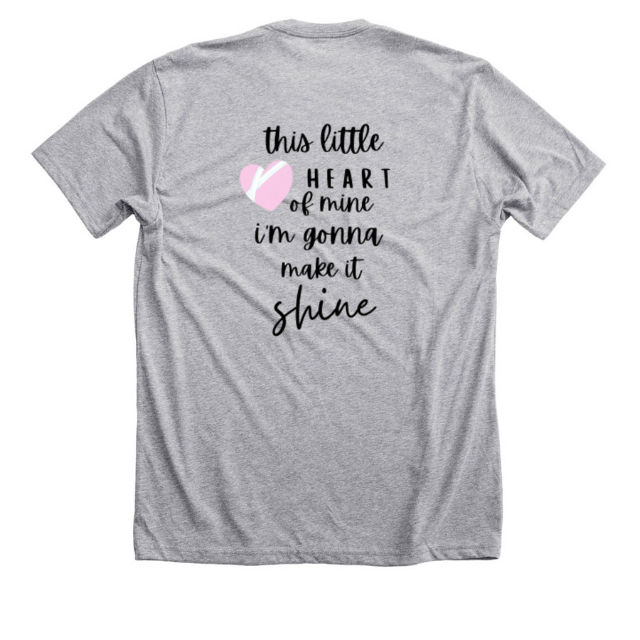 Heart Like Masyn?s, a Athletic Heather Premium Unisex Tee (back-view)