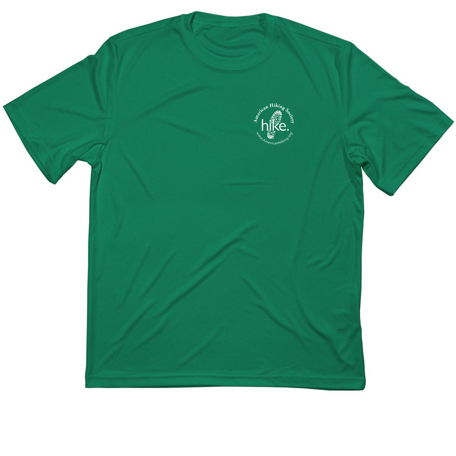Activewear - hike., a Kelly Green Classic Performance Tee