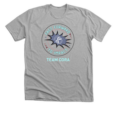 Move to Cure 2026 Team Cora, a Athletic Heather Premium Unisex Tee