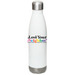Love Your Neighbor Rainbow Water Bottle, a White Stainless Steel Water Bottle