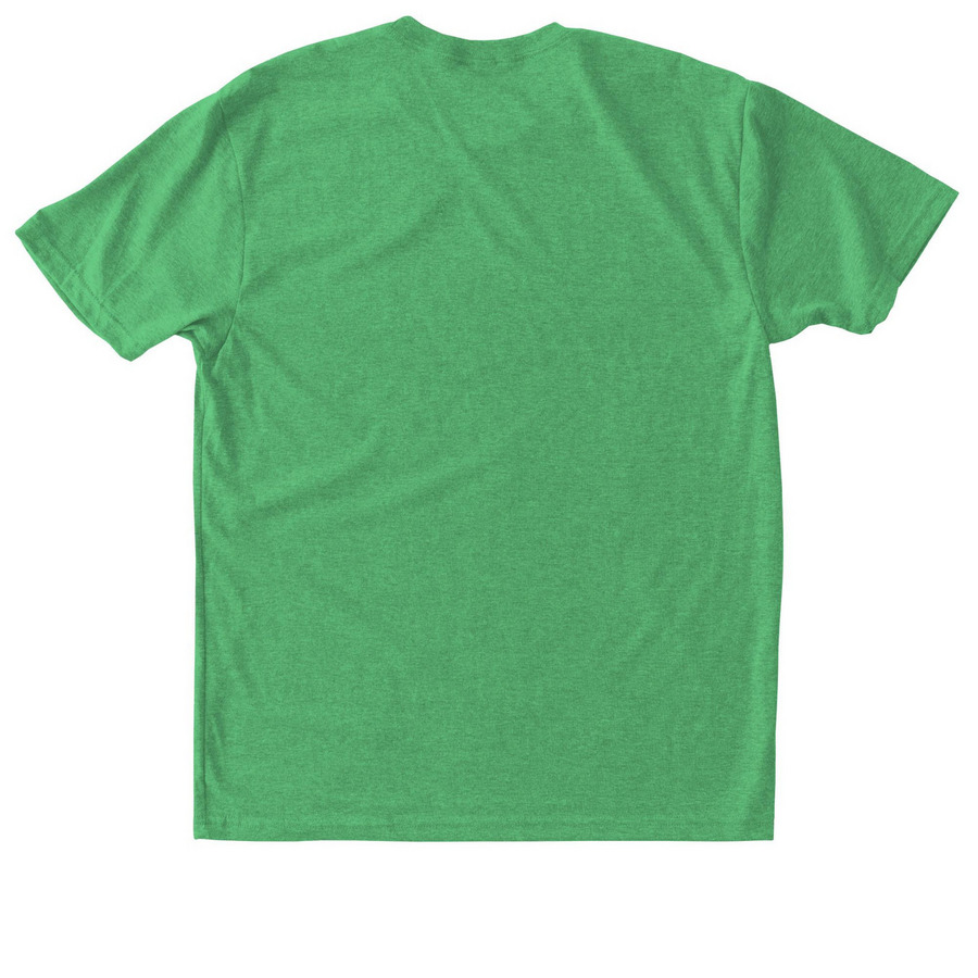 The Greenbriar Tee, a Envy Triblend Unisex Tee (back-view)