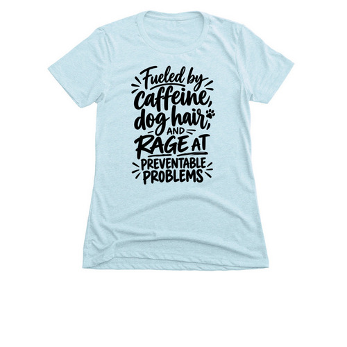 Rescue Fuel, a Ice Blue Women's Slim Fit Tee