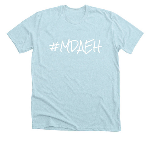 Family Waggin', a Heather Ice Blue Premium Unisex Tee