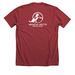 Medical Mutts Volunteer, a Heather Canvas Red Premium Unisex Tee (back-view)