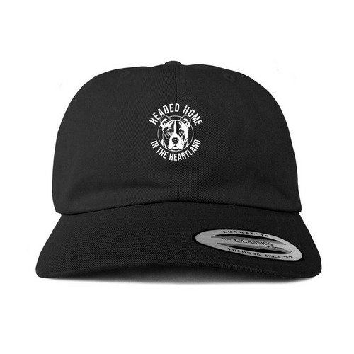 Hats for Headed Home, a Black Printed Classic Baseball Cap