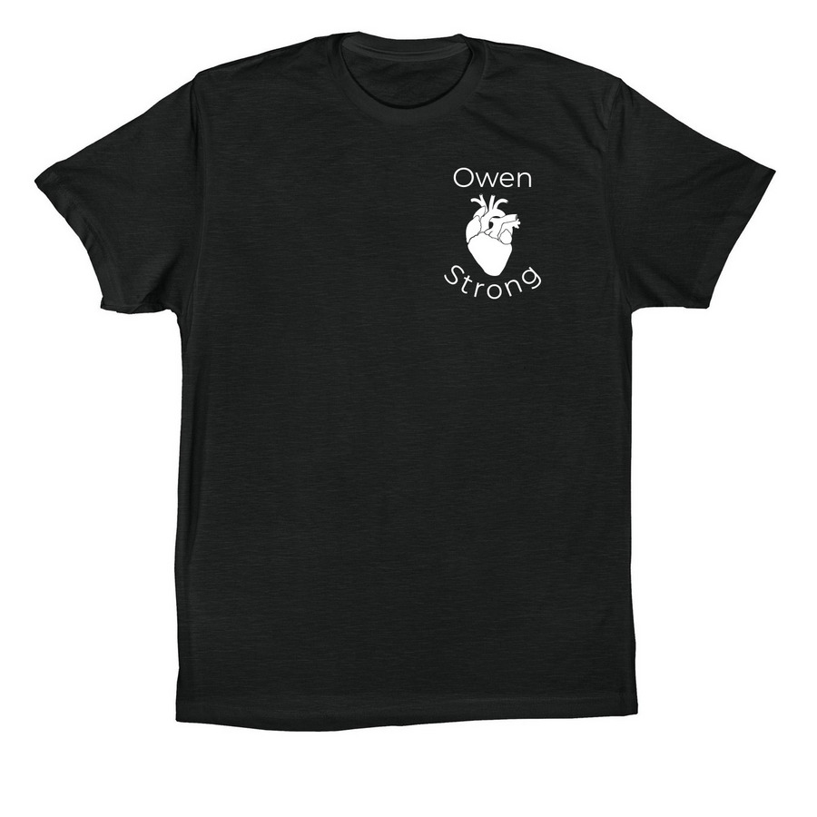 Owen Strong short sleeve w/ Romans 8:28 verse, a Vintage Black Premium Cotton Tee