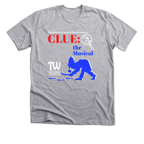Clue the Musical Gear, a Athletic Heather Premium Unisex Tee