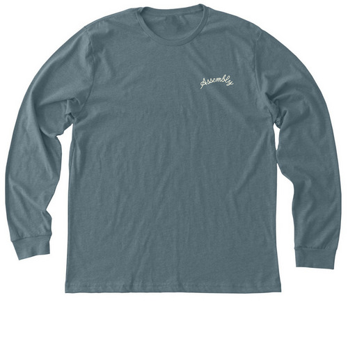 GIG HARBOR LOCAL, a Heather Slate Premium Long Sleeve Tee