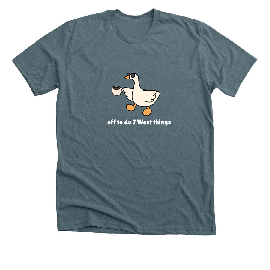 7W Shirt, a Heather Slate Premium Unisex Tee