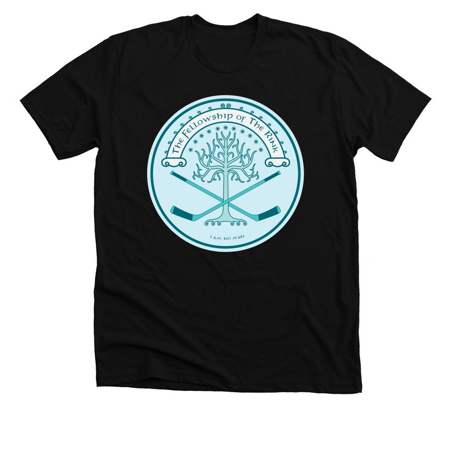 Fellowship of the Rink - Darks, a Solid Black Blend Premium Unisex Tee