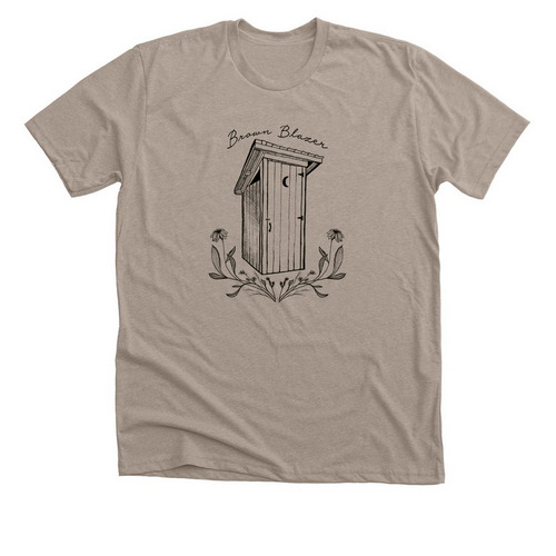 Brown Blazer, a Heather Stone Premium Unisex Tee