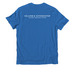 Columbia Riverkeeper wave, a Beacon Blue Allmade Organic Cotton Unisex Tee (back-view)