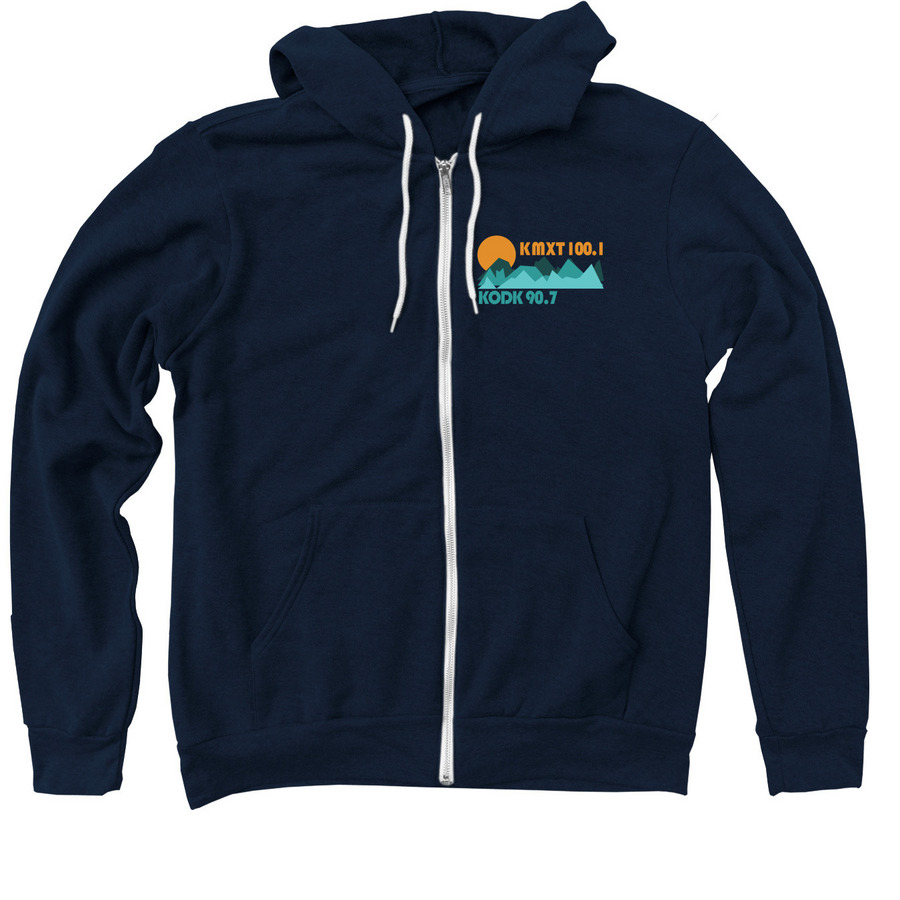 Mountain Zip Up Sweatshirt, a Navy Zip Up Hoodie
