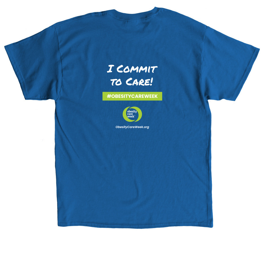 Obesity Care Week Apparel&nbsp;, a Royal Classic Unisex Tee (back-view)