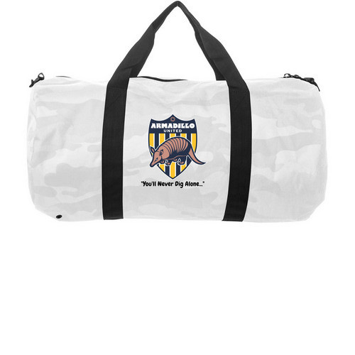 ARMADILLO UNITED TOTE BAG, a White Camo Day Tripper Duffel Bag