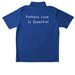 Fathers love&nbsp;, a True Royal Unisex Performance Polo (back-view)