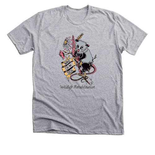 Hare of the Dog, a Athletic Heather Premium Unisex Tee