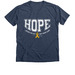 2026 CCAM HOPE Shirts, a Heather Navy Premium V-Neck Tee