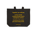 75th Anniversary Totes, a Deep Black Cotton Canvas Tote Bag (back-view)