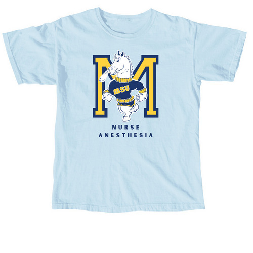 MSU Nurse Anesthesia, a Chambray Comfort Colors Unisex Tee