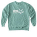 MomLife Comfort Colors Crewneck Sweatshirt, a Seafoam Comfort Colors Crewneck Sweatshirt
