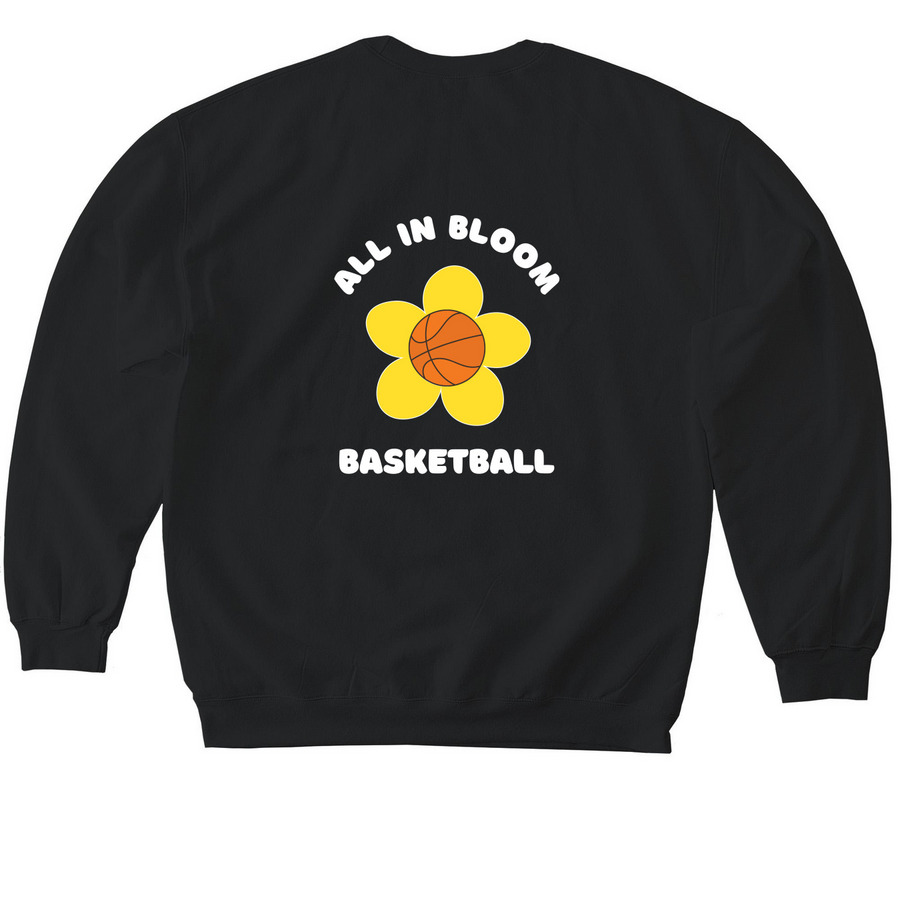 Logo Sweatshirt, a Black Softstyle Crewneck Sweatshirt (back-view)