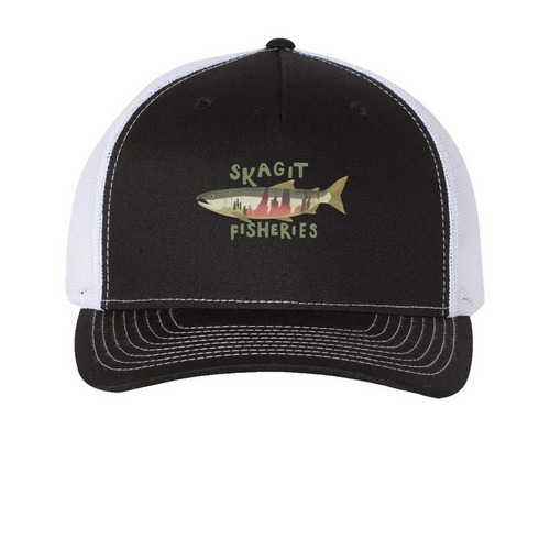 Swag Sale: Celebrate Spawner Season, a Black/ White Printed Five-Panel Trucker Cap