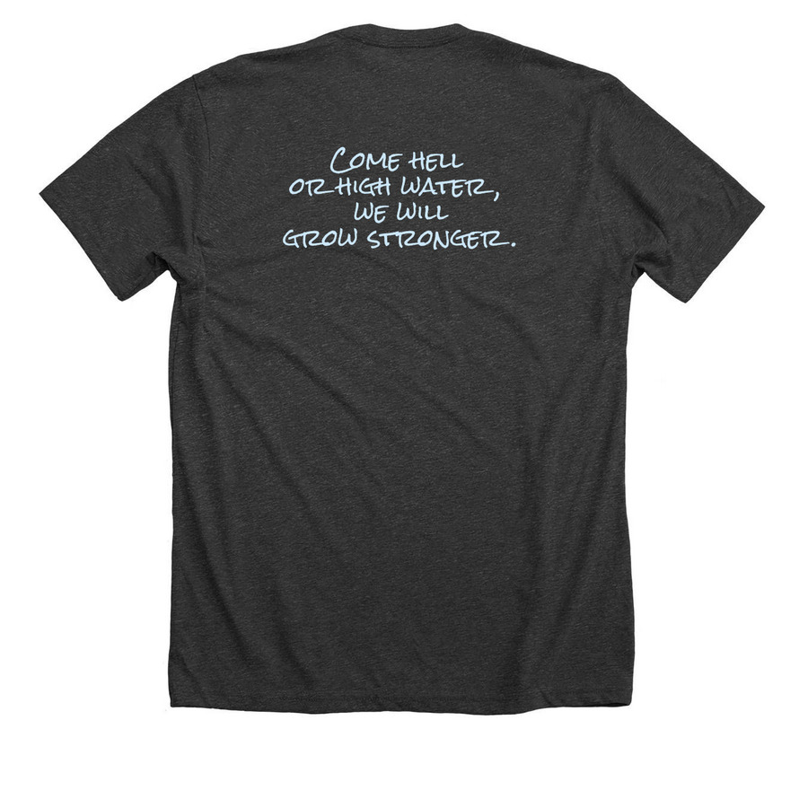 Summit CrossFit 2.0 Logo (Dark), a Dark Grey Heather Premium Unisex Tee (back-view)