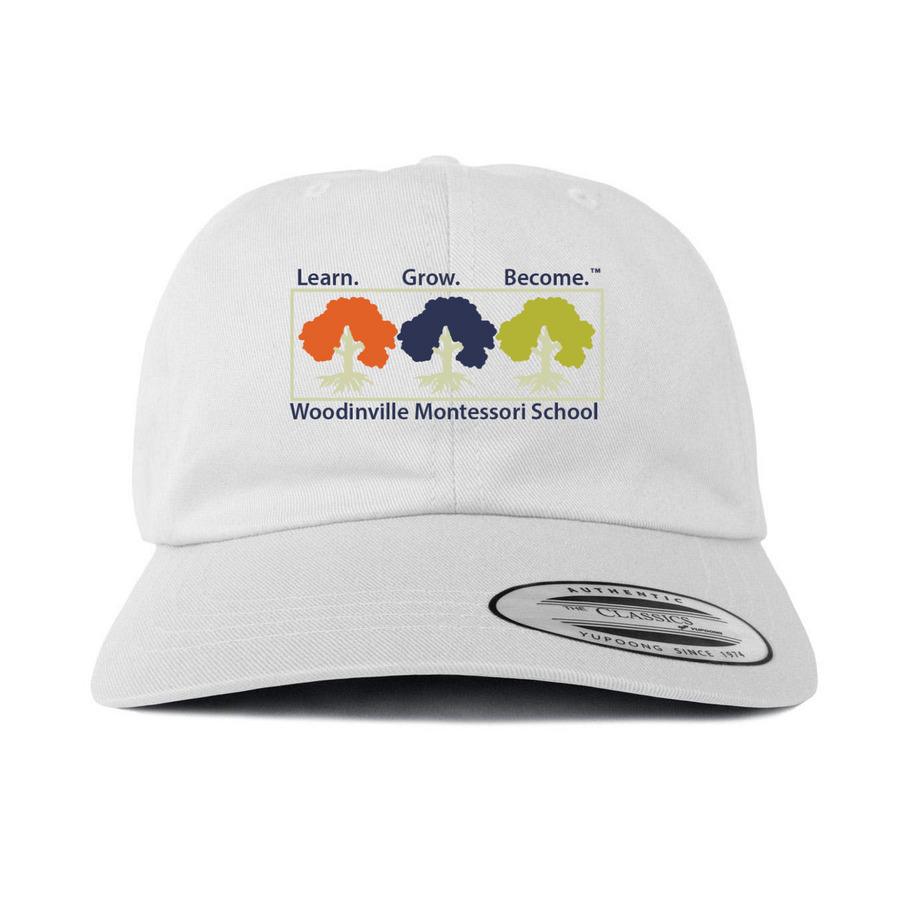 Classic Baseball Cap (Color Logo), a White Printed Classic Baseball Cap
