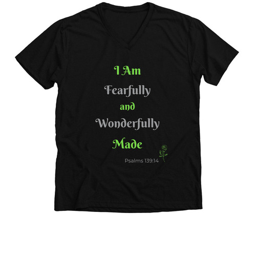 God's Word!!!, a Solid Black Blend Premium V-Neck Tee