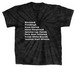 Old School List - White Text, a Black Classic Tie Dye Tee