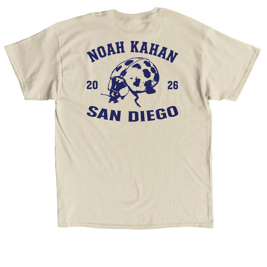 &nbsp;Noah Kahan&nbsp;San Diego&nbsp;Petco Park Merch, a Sand Classic Unisex Tee (back-view)