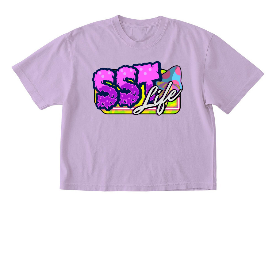 SSTLife - Mush Baby Vibes - Cropped Tops, a Orchid Comfort Colors Boxy Tee
